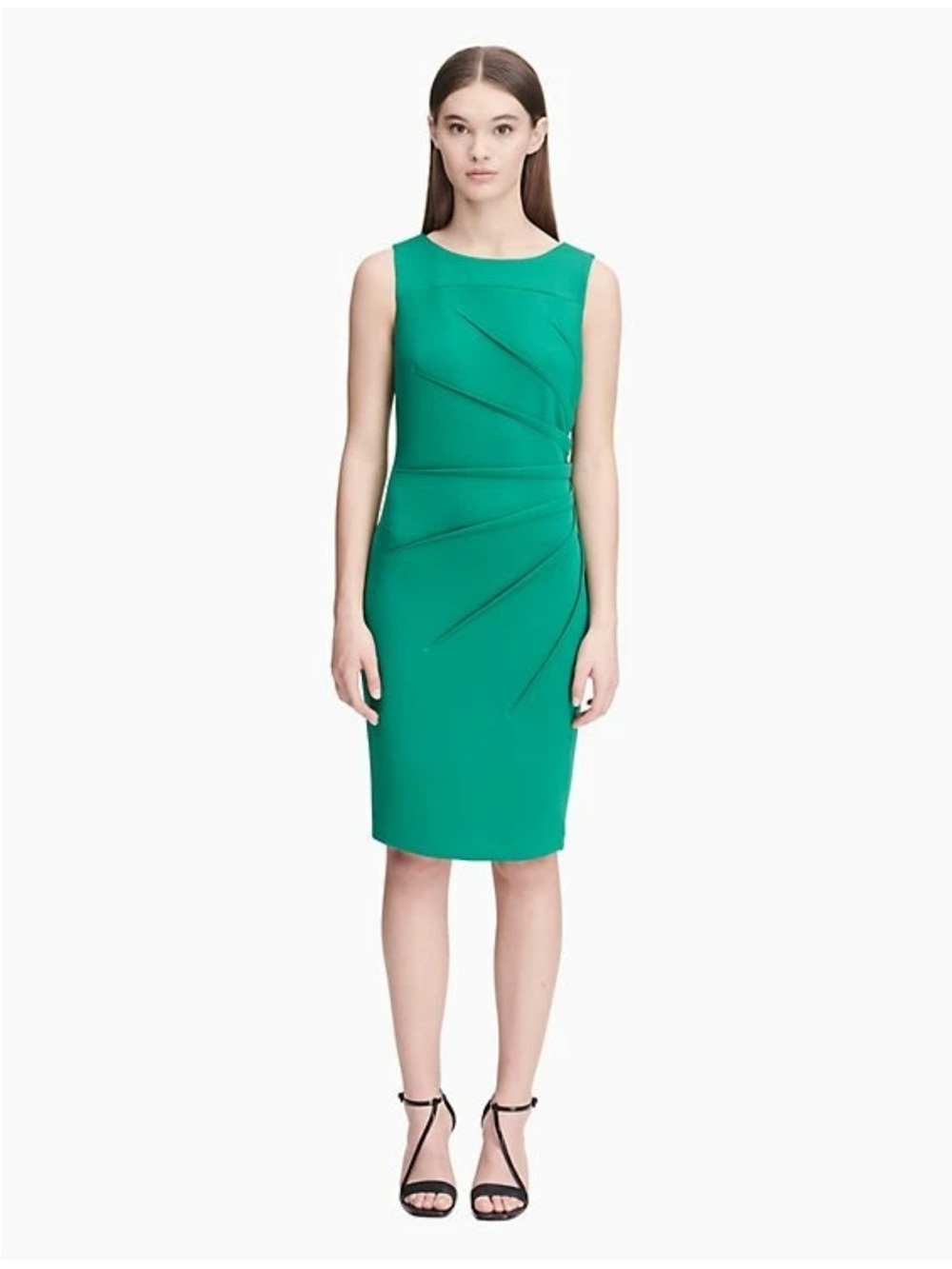 Calvin Klein Green Starburst Sheath Dress size 6